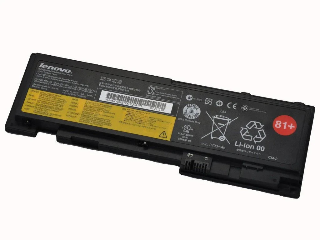 Original Lenovo ThinkPad T420s T420si T430s T430si 45N1039 45N1037 45N1036 42T4846 42T4847 0A36309 81+ Laptop Battery - eBuy UAE